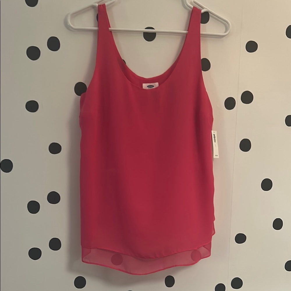 NWT 🎀Old Navy Pink sleeveles 👚